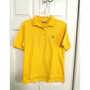 Augusta Masters Womens Size Small Yellow Short Sleeve Logo Golf Shirt